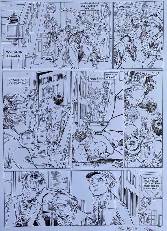 David Etien, Les Quatre de Baker Street - Tome 7 : L'affaire Moran 44 - Comic Strip