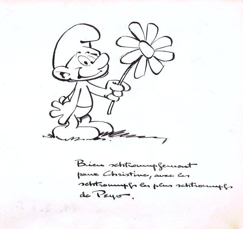 Peyo: SCHTROUMPF - Original Illustration