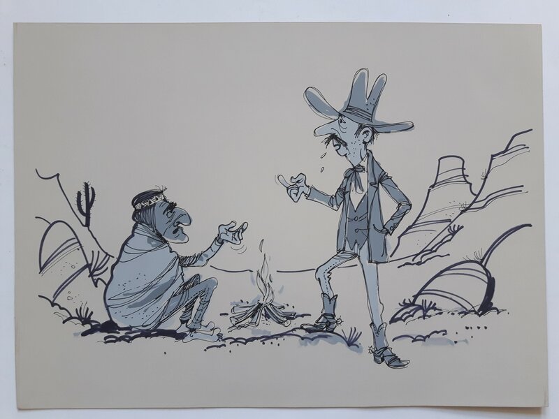 Western 2/1 par Eddy Ryssack - Illustration originale