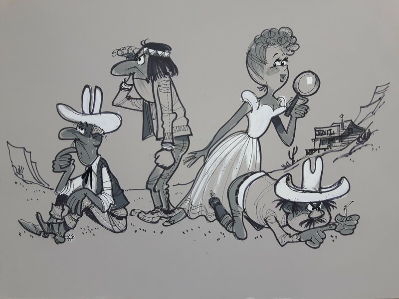 Western 3/1 par Eddy Ryssack - Illustration originale