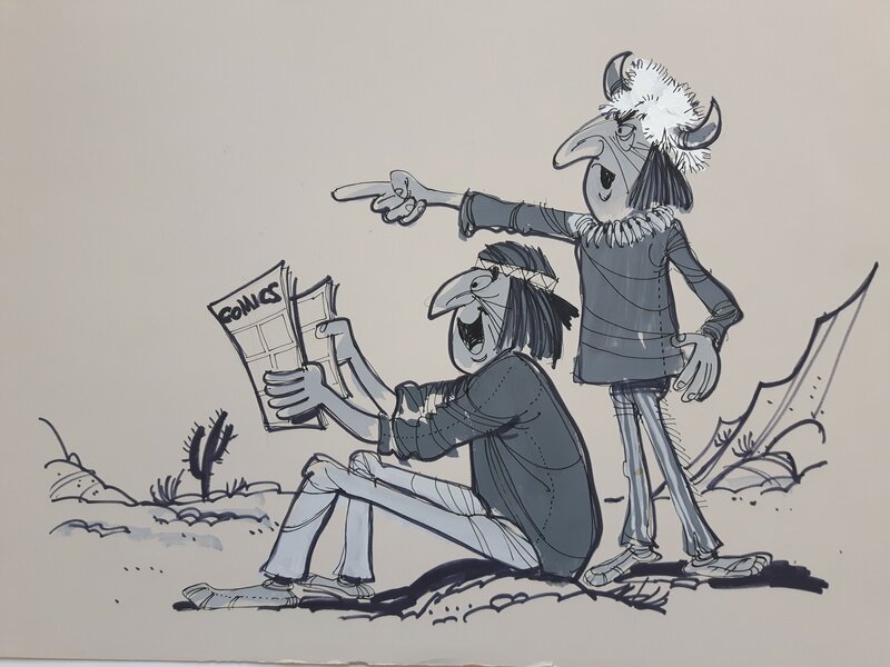 Western 3/2 by Eddy Ryssack - Original Illustration