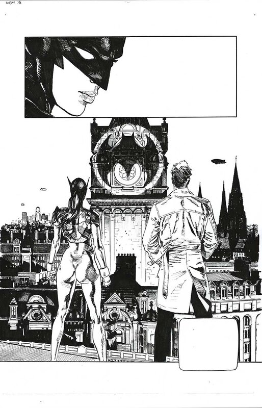 Clay Mann, Batman and catwoman #3 p.02 - Illustration originale