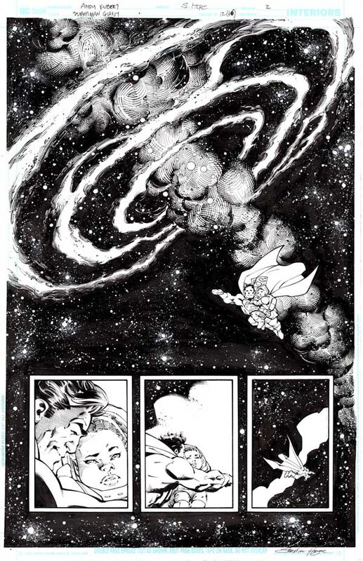Superman #16 p.02 par kubert andy, hope sandra - Illustration originale