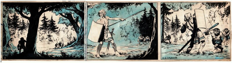 Hans Kresse, Eric de Noorman tome 1  De Steen van Atlantis - strook 2 - Comic Strip