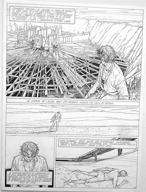 François Schuiten, Benoît Peeters, LES MURAILLES DE SAMARIS - Planche originale