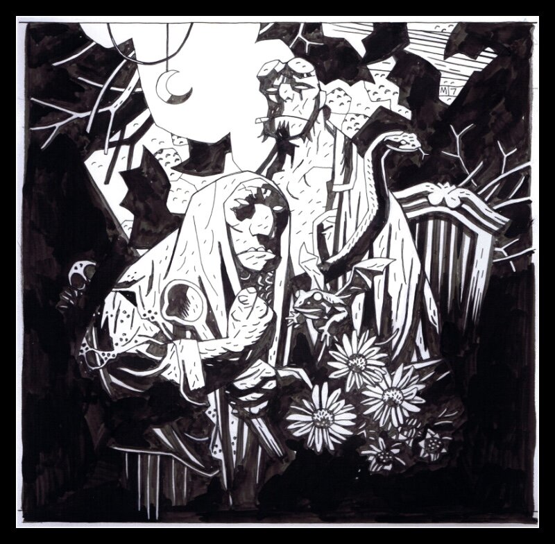 Mike Mignola, Couverture Hellboy TPB 7 - Couverture originale