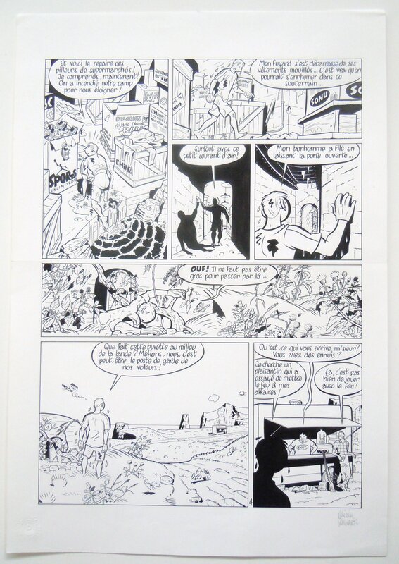 En vente - INSPECTEUR BAYARD par Olivier Schwartz - Planche originale