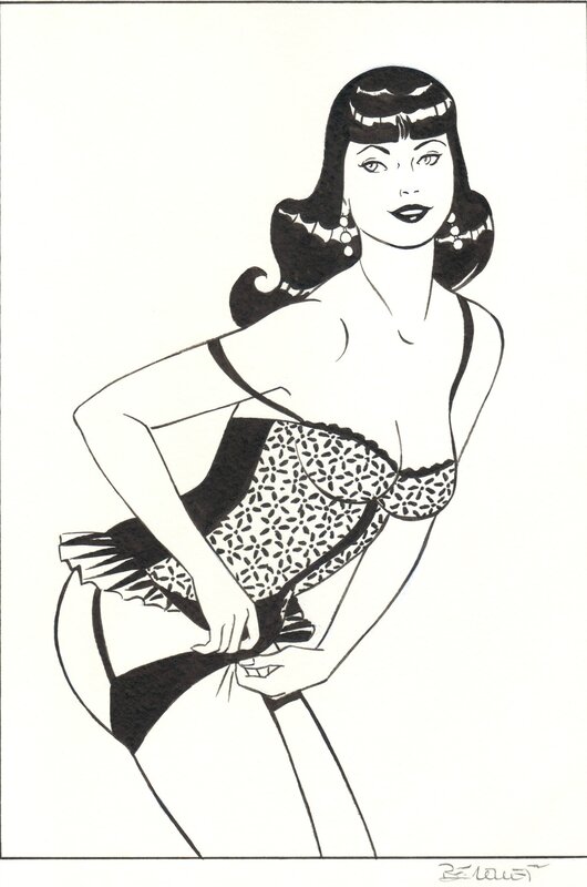 Pin-Up - Dottie by Philippe Berthet - Original Illustration