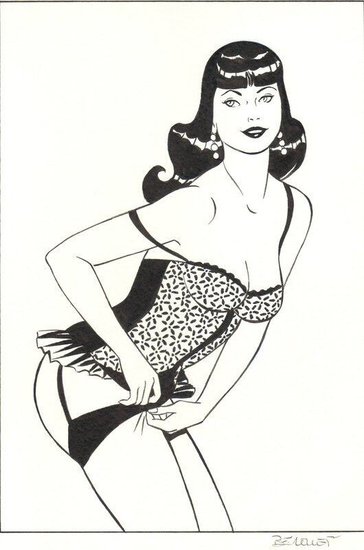 Pin-Up - Dottie par Philippe Berthet - Illustration originale