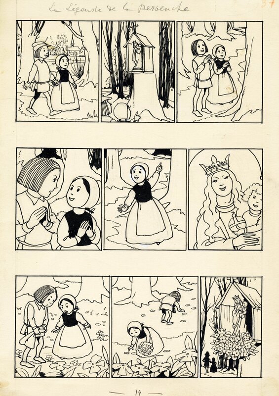 Jacques Laudy, 1950? - De legende van de Maagdenpalm (Page - Belgian KV) - Comic Strip