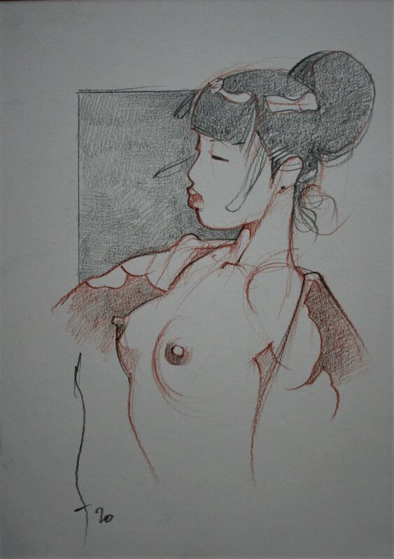 Geisha by Michetz - Original Illustration