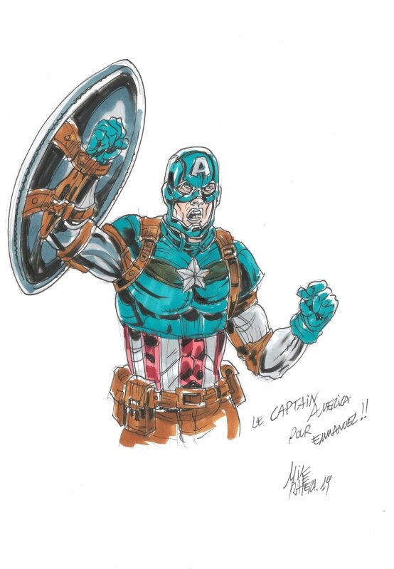 Mike Ratera, Dédicace Legendary Heroes : Captain America - Sketch