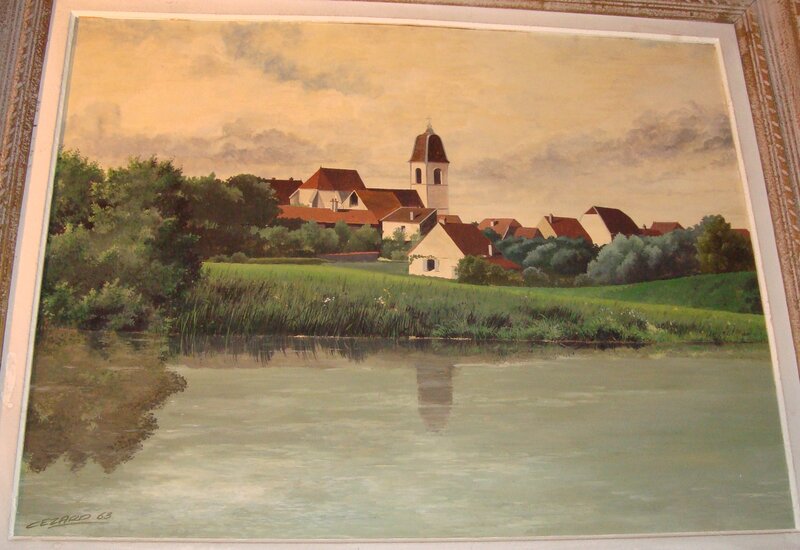 Village normand par Cézard - Œuvre originale