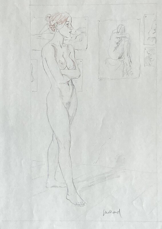 For sale - Etude de nu by André Juillard - Original Illustration