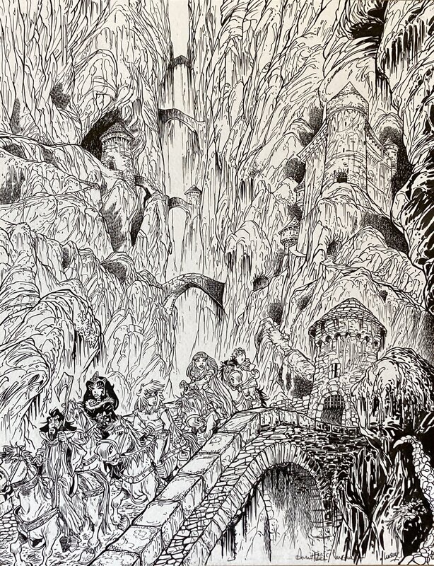 Philippe Luguy, Le départ - Percevan - Illustration originale