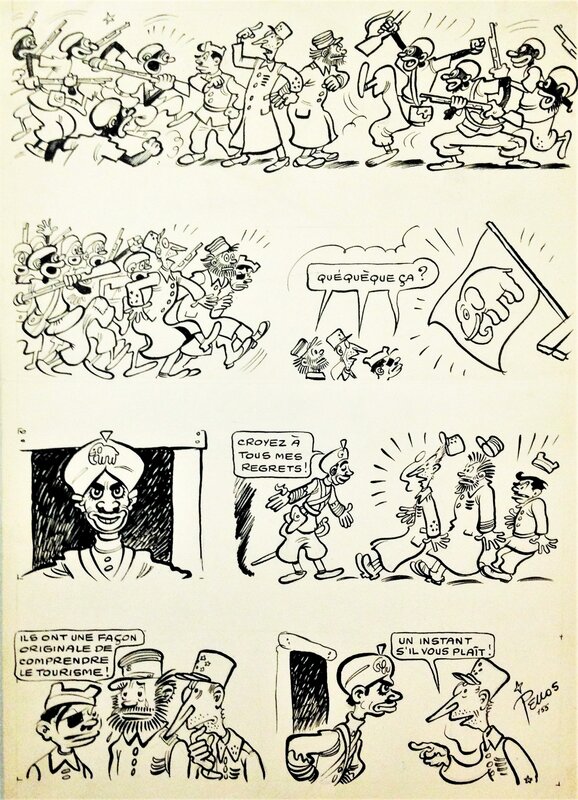 Pellos - Les Pieds Nickelés soldats - 1951 - Comic Strip