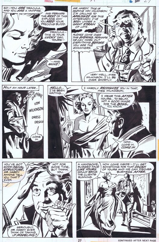 1975-07 Colan/Palmer Tomb of Dracula #34 p27 - Planche originale