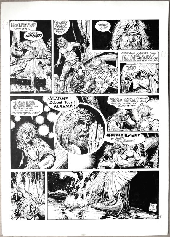 Franz, Original page - Hyperion - Planche originale