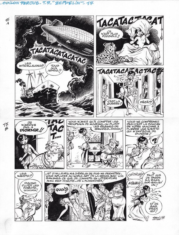 Laurent Verron, Yann, Odilon Verjus - T07 - Folies Zeppelin - Planche 17 - Comic Strip