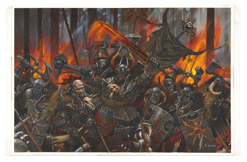 Adrian Smith, Warhammer Fantasy Games Workshop Chaos Warriors - Original Cover