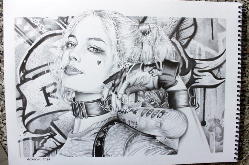 Harley Quinn par Philippe Kirsch - Illustration originale