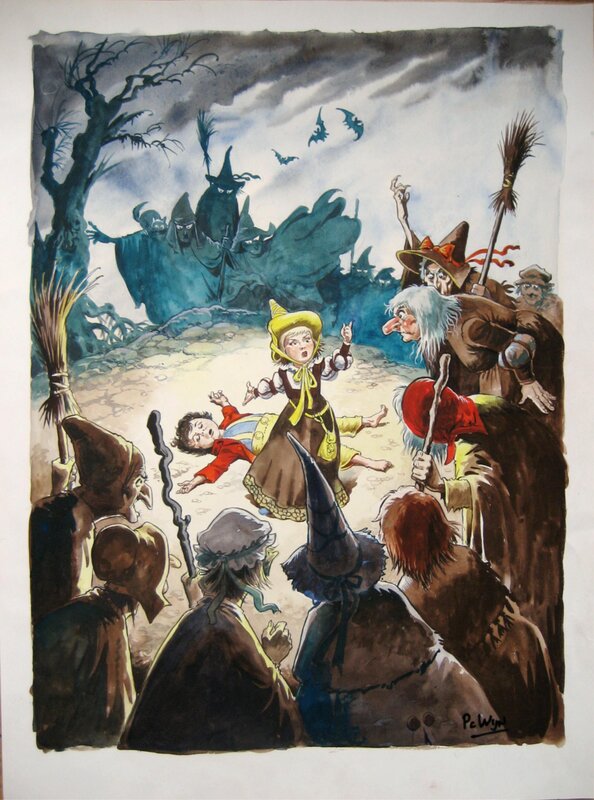 Piet Wijn, Illustration pour l'hebdo Donald Duck - Illustration originale