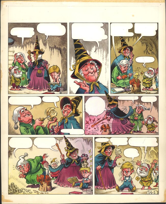 Puk en Poppedijn par Piet Wijn - Planche originale