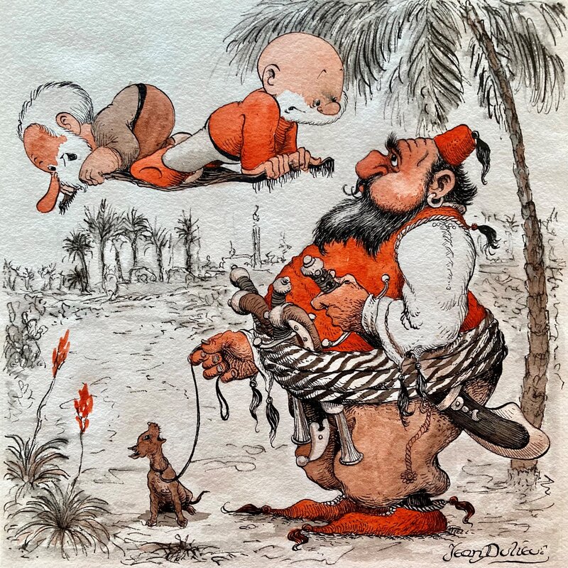 For sale - Jean Dulieu, Paulus de Boskabouter illustratie voor EVA - Original Illustration