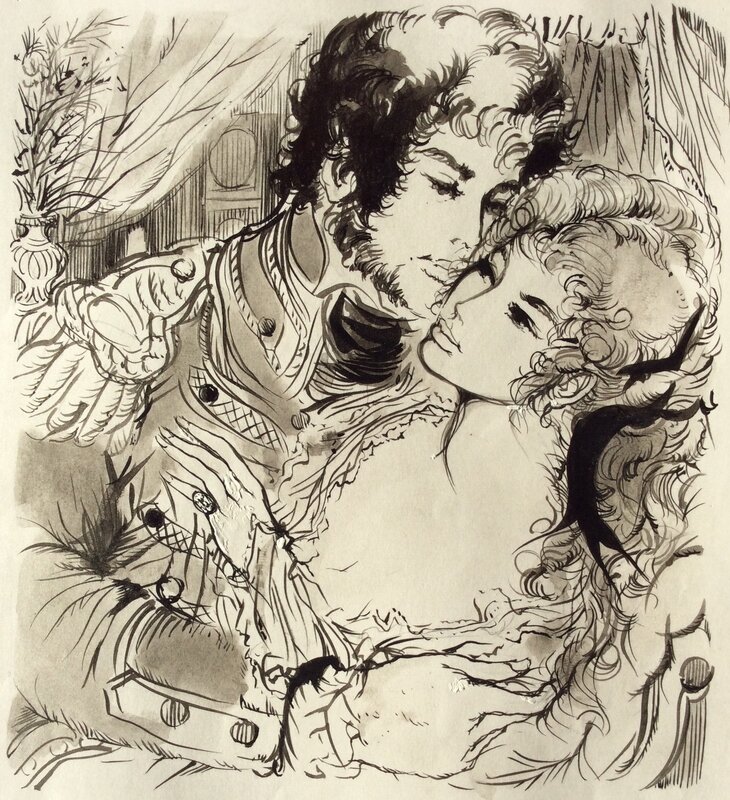 Jacques Grange, Napoléon et ses Amours - Original Illustration