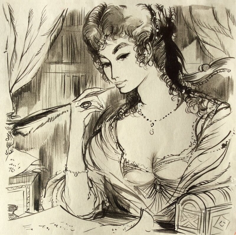 Jacques Grange, Napoléon et ses Amours - Illustration originale