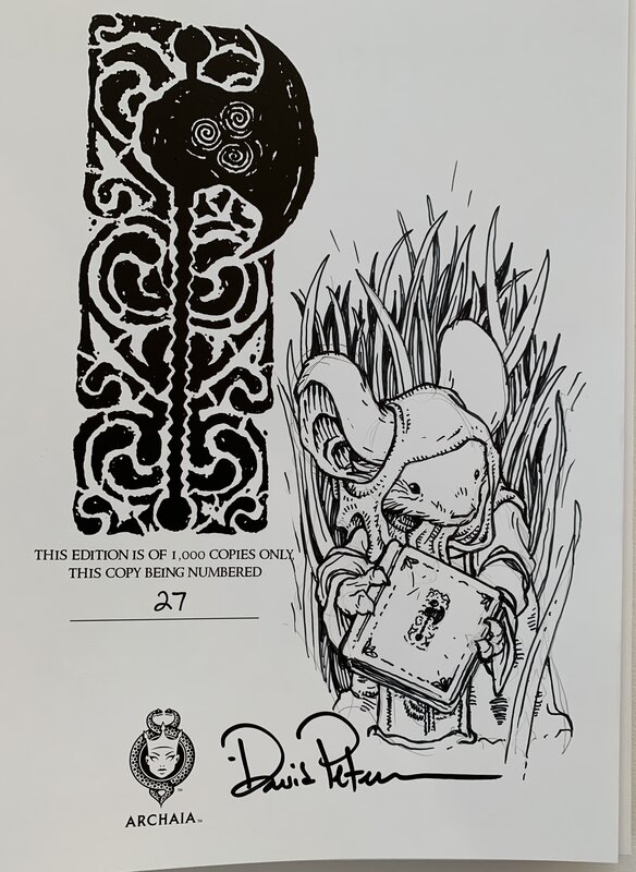 Petersen David - Mouse Guard - The Black Axe - Black & White LE - Dédicace