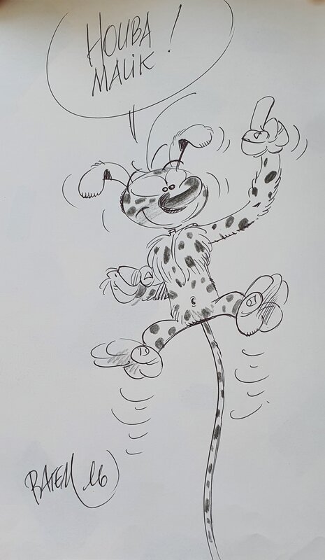 Marsupilami by Batem - Sketch