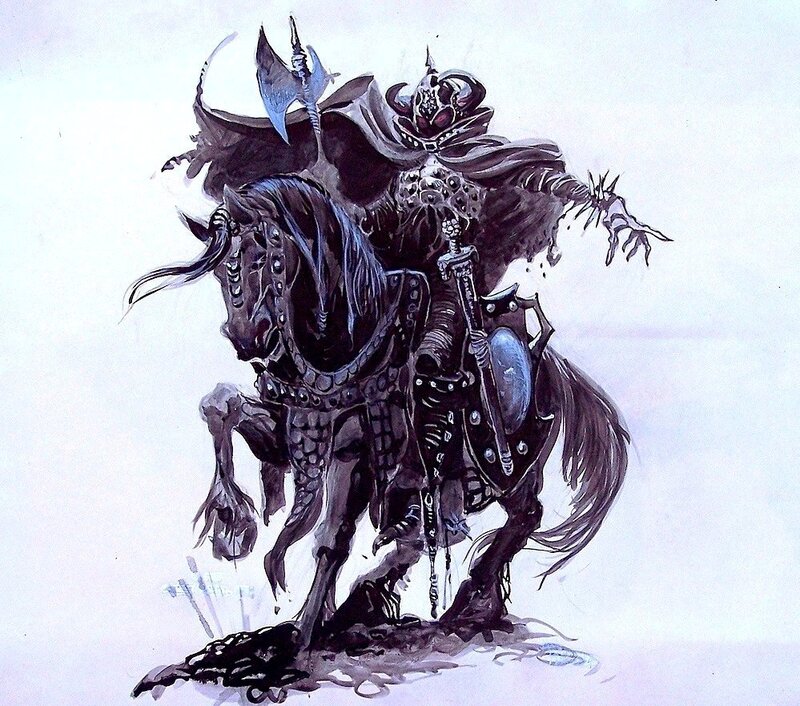 Mike Ploog Ralph Bakshi Lord of the Rings Ringwraith Concept Art - Original Illustration