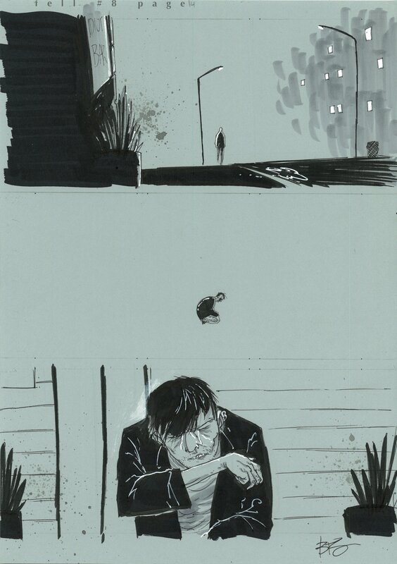 Fell #8 page 14 par Ben Templesmith, Warren Ellis - Planche originale