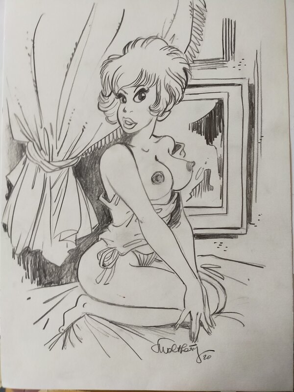 Natacha by François Walthéry - Original Illustration