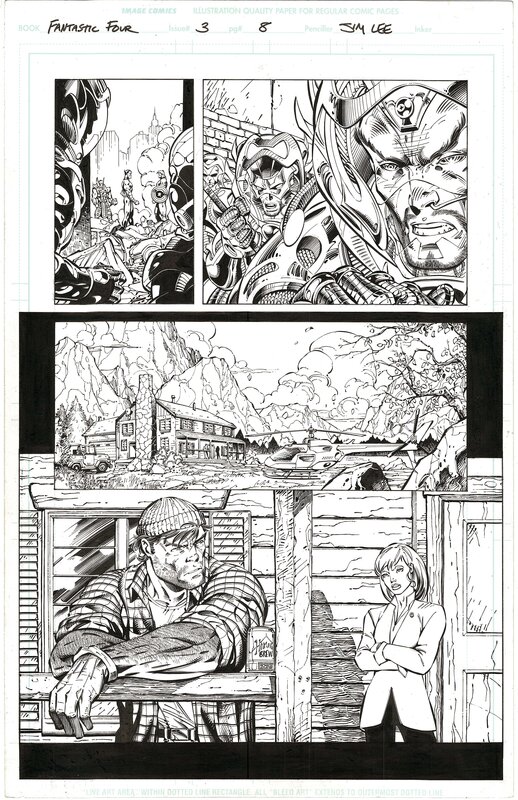 Jim Lee, Fantastic Four #3 p8 - Planche originale