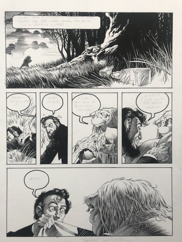 Freak Show Page 21 par Berni Wrightson - Planche originale