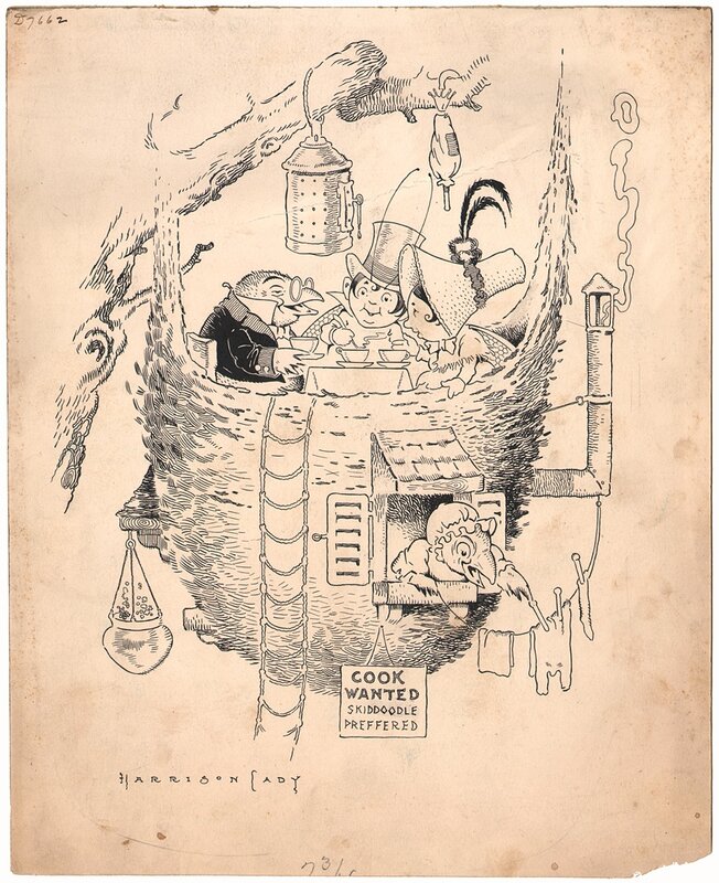 Cady- 1908 St. Nicholas Magazine- New Dwelling in the City - Original Illustration