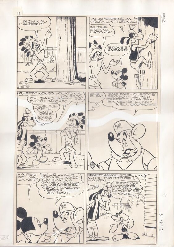 TOPOLINO 121 par Giovan Battista Carpi, Guido Martina - Planche originale