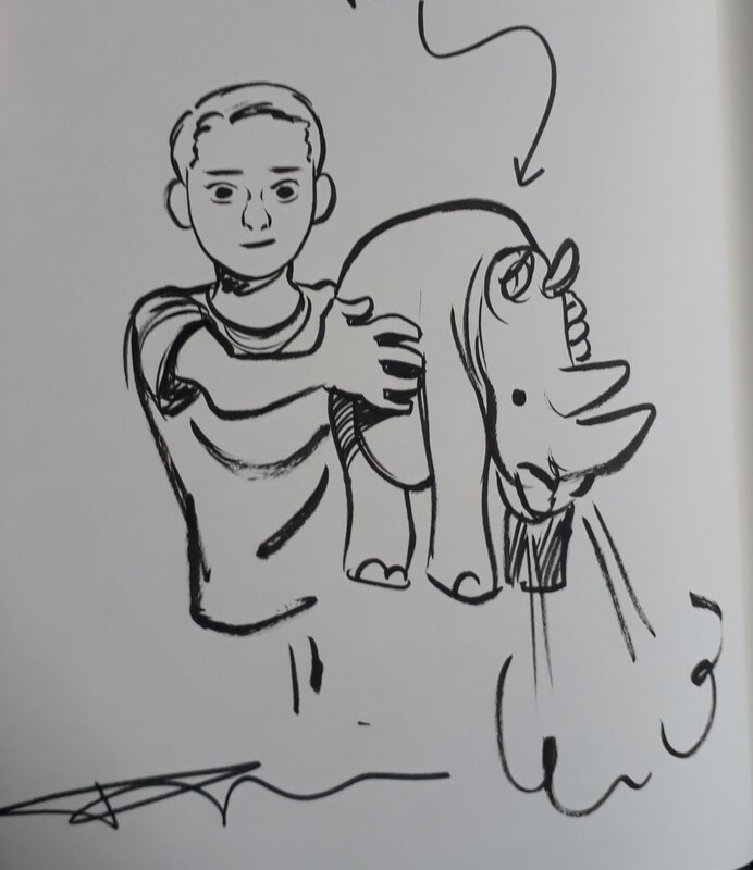 Pilules bleues by Frederik Peeters - Sketch