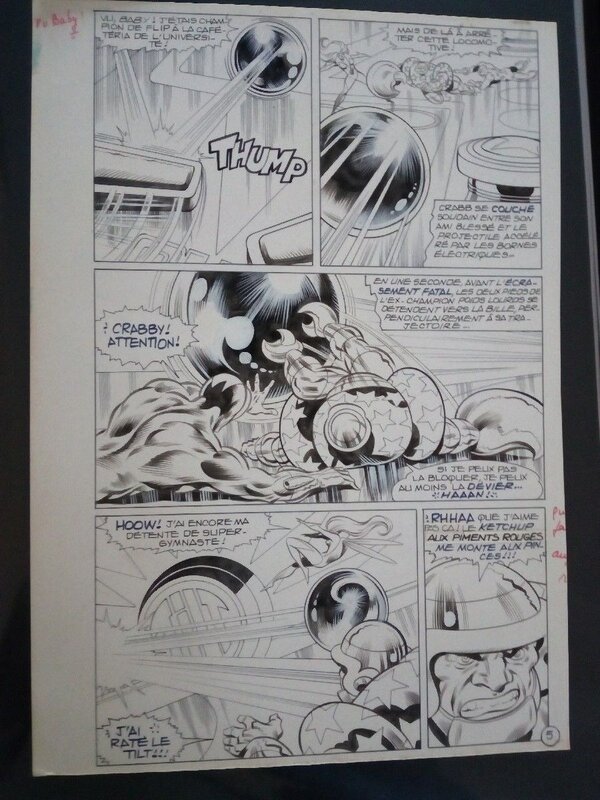 Planche originale mikros - mitton - Comic Strip