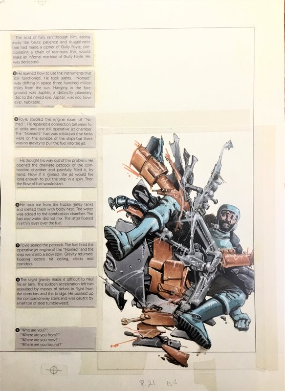 Howard Chaykin, The Stars My Destination page 15 - Original Illustration