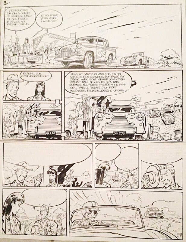 Éric Maltaite, 421 et une Aston Martin DB2 - Comic Strip