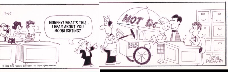 Frank Ridgeway, Mr Abernathy - 11-17 - Strip hot dog * - Planche originale