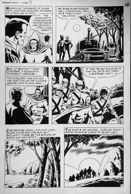 John Giunta, Joe Giella, T.H.U.N.D.E.R. Agents (NoMan), planche originale - Planche originale