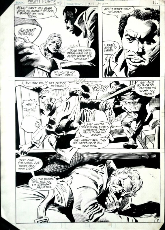 Gene Colan, Bob Smith, Night force #3, planche 9 - Planche originale