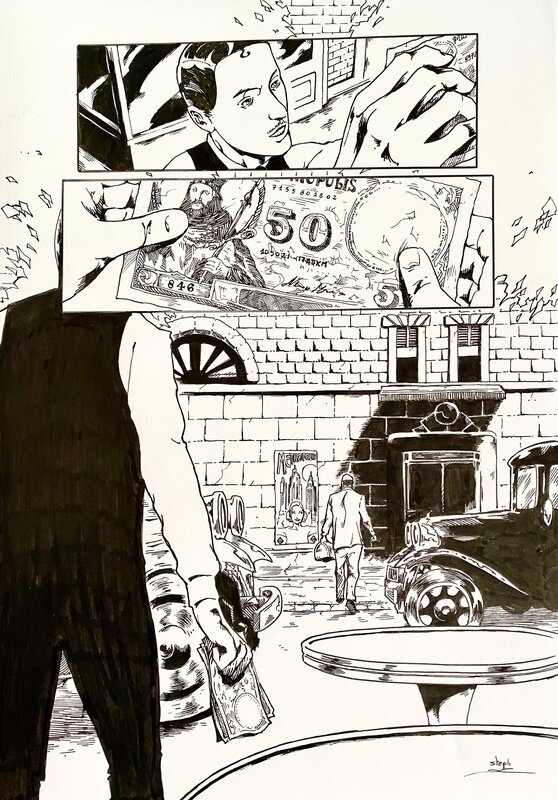 Stéphane De Caneva, Serge Lehman, Metropolis -  planche Tome 4 - Comic Strip