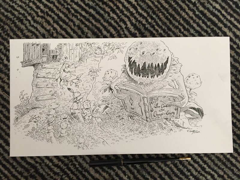 For sale - François Gomès, Les contes de choupi-cripy - Original Illustration
