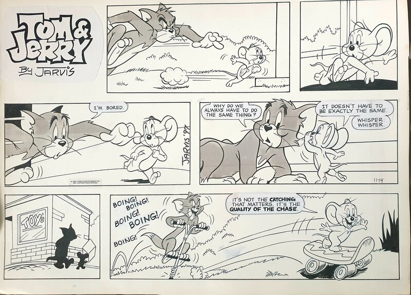 Tom and Jerry par Kelly Jarvis - Planche originale
