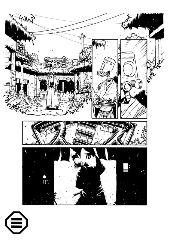 Sylvain Repos - Yojimbot - P016 - Planche originale